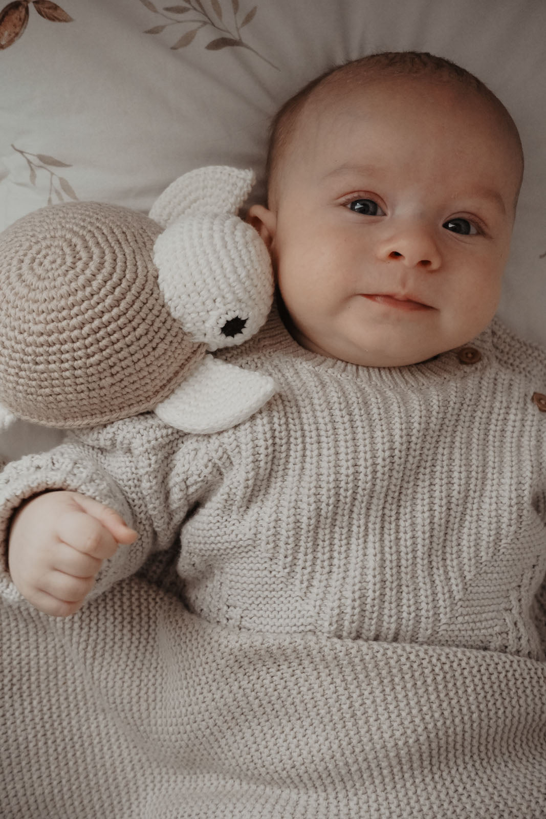 Spieluhr "Henry" Beige aus Bio-Baumwolle
