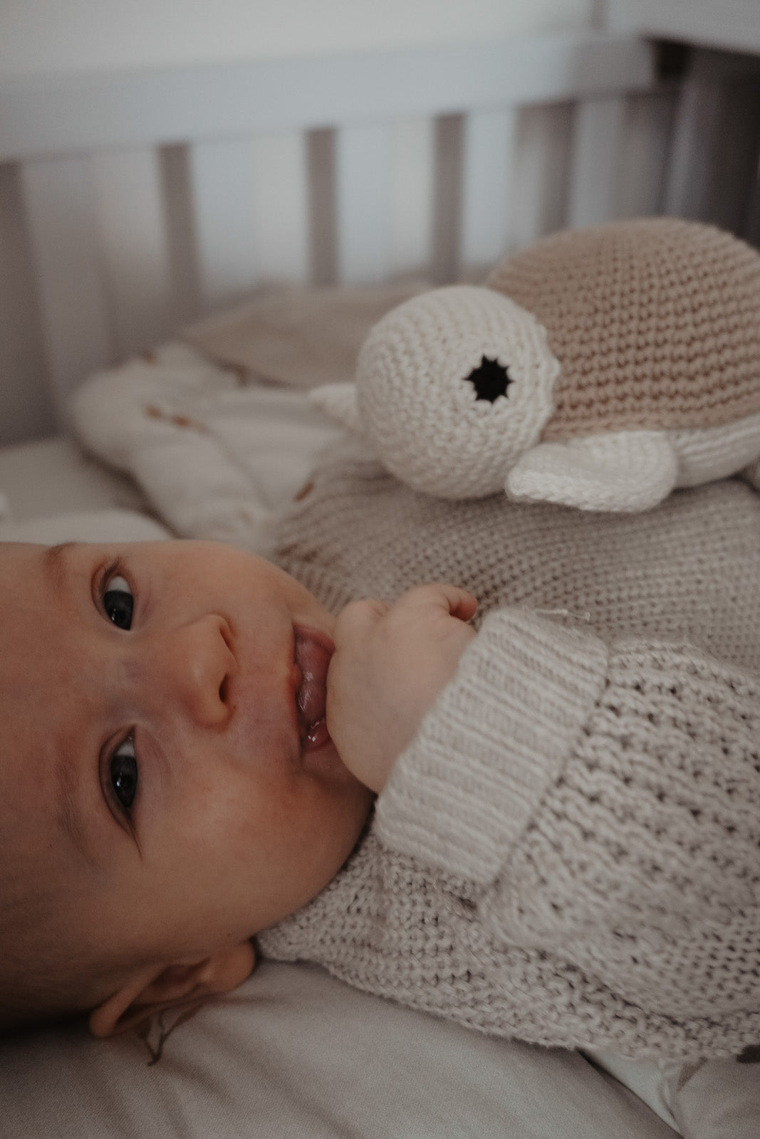 Spieluhr "Henry" Beige aus Bio-Baumwolle