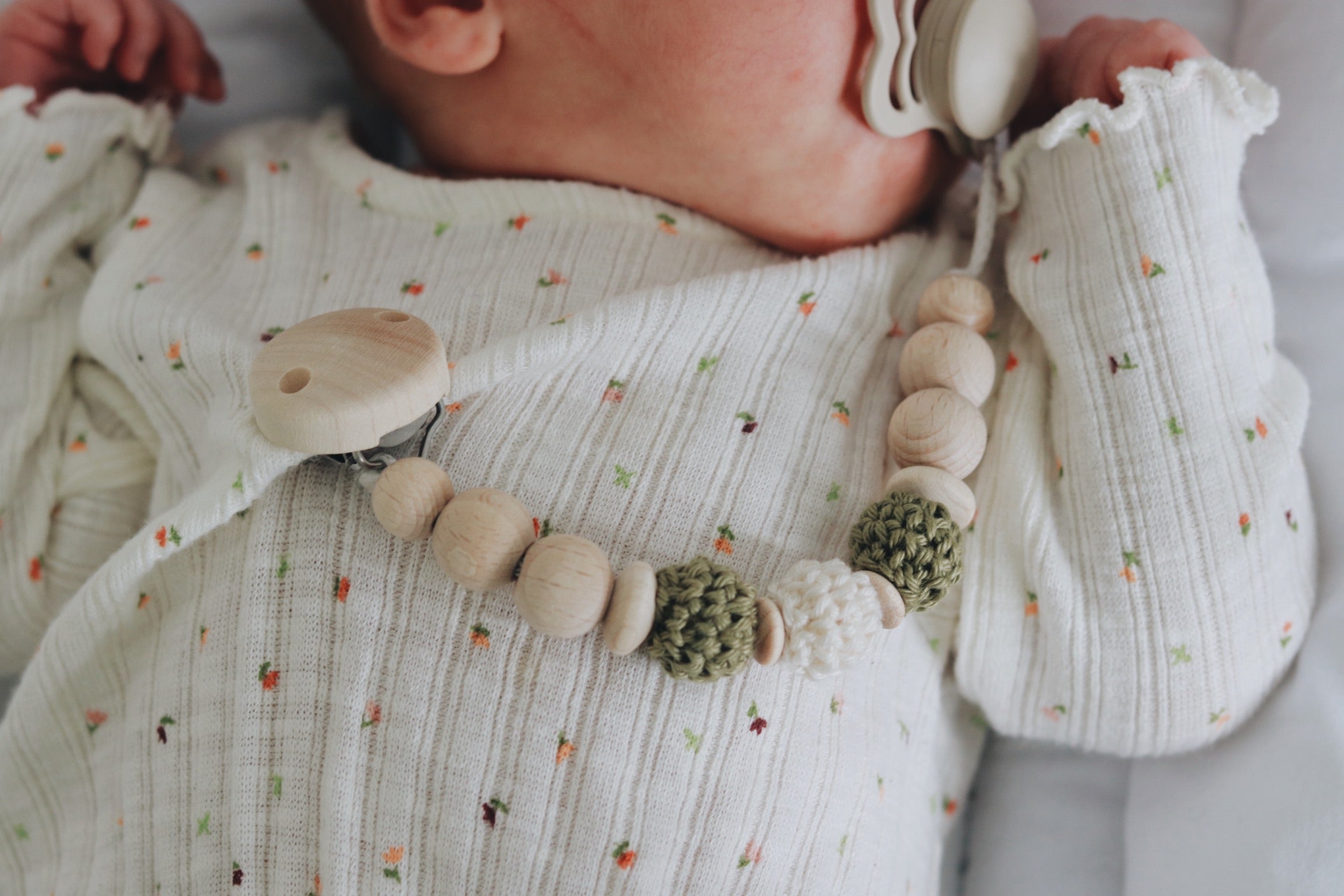 Schnullerkette Baby Name Personalisiert