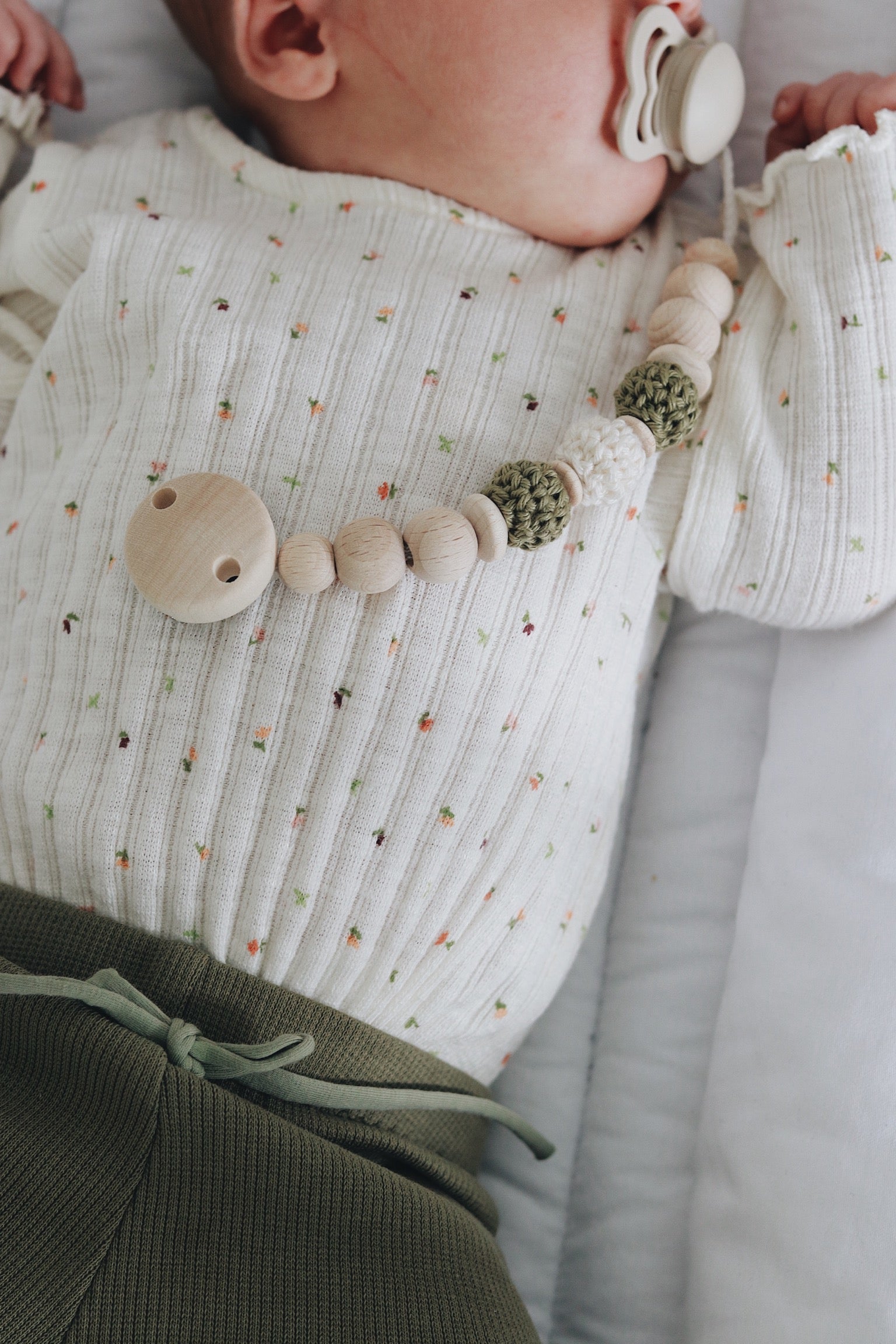 Schnullerkette Baby Name Personalisiert