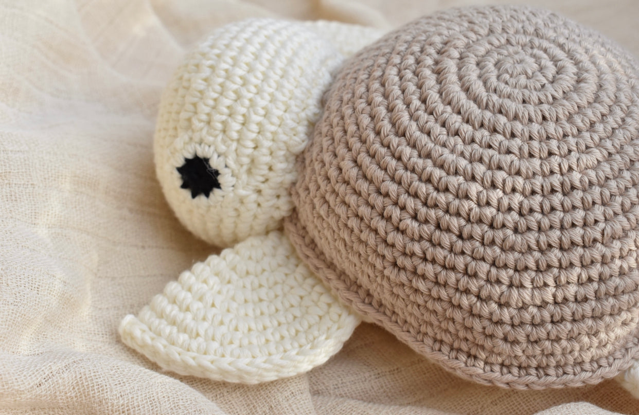 Set Spieluhr "Henry" aus Bio-Baumwolle Beige