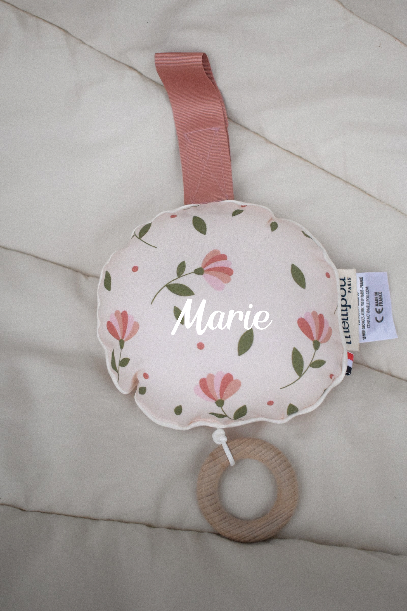 Spieluhr mit Namen florales Design 