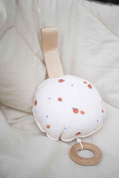 Personalisierbare Spieluhr mit Haselnussmuster "La Boum"