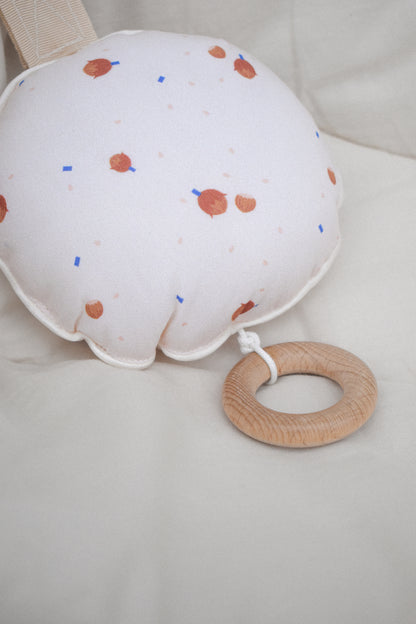 Personalisierbare Spieluhr mit Haselnussmuster "La Boum"
