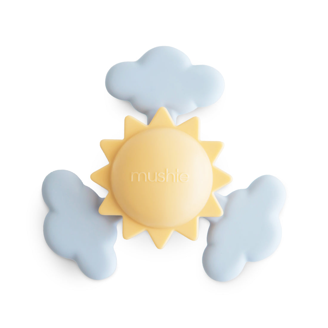 Mushie Spinner Sonne Lernspielzeug mit Saugnapf