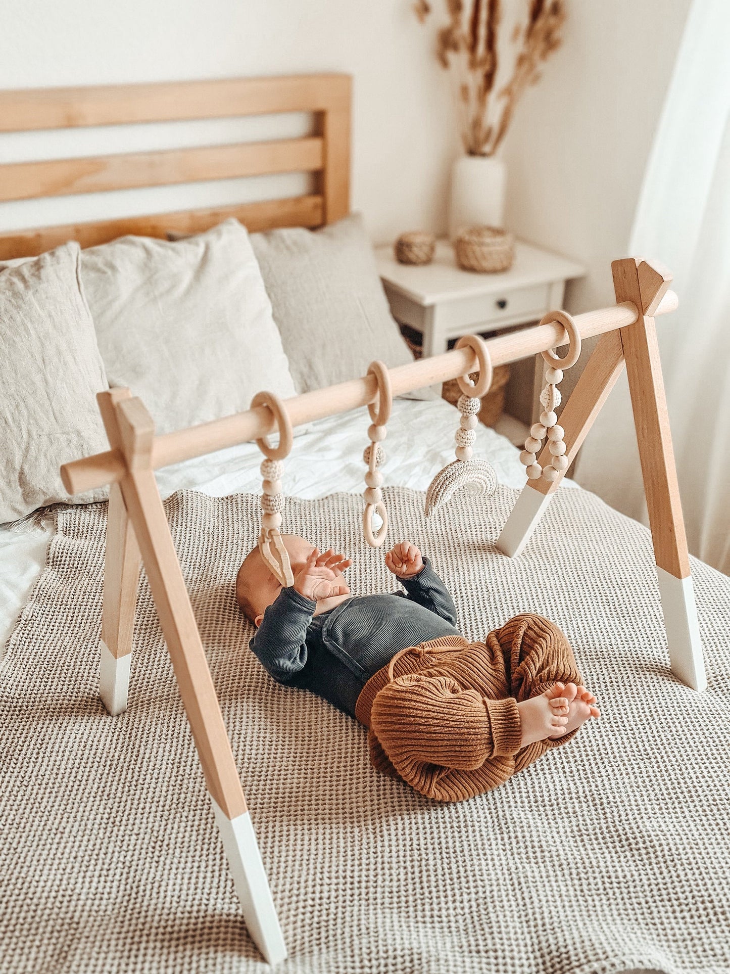 Spielbogen Holz Baby Baby Gym Spieltrapez