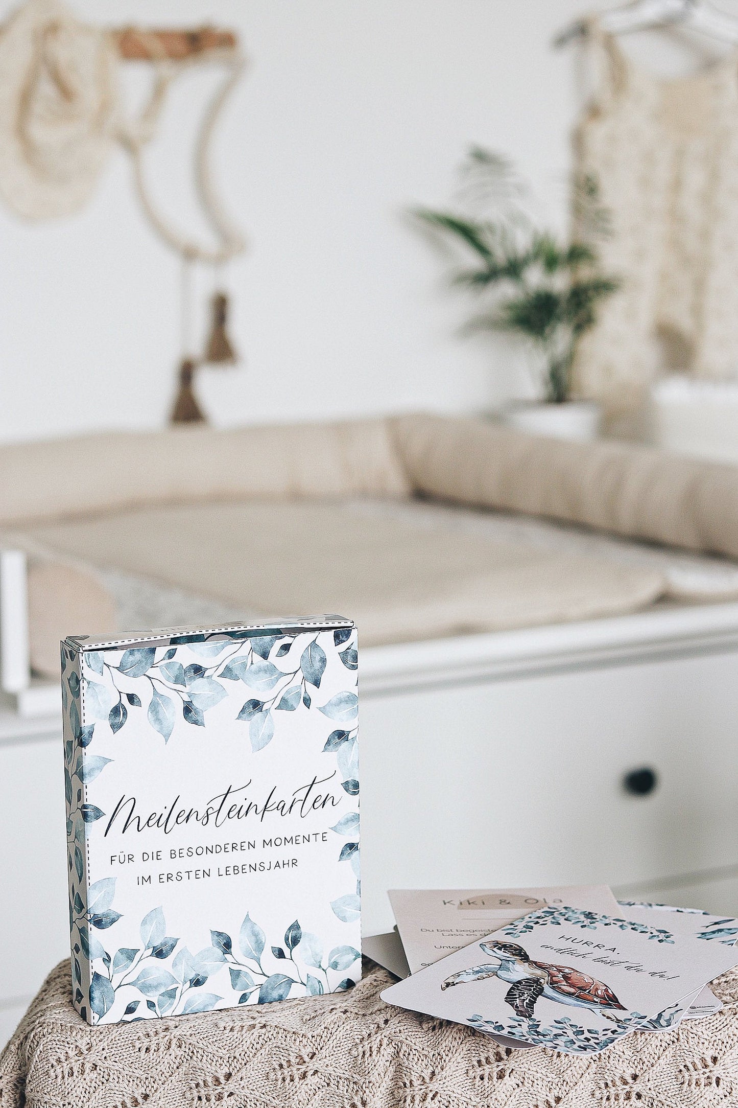 Meilensteinkarten Baby Geburt Geschenk Ozean/Meer